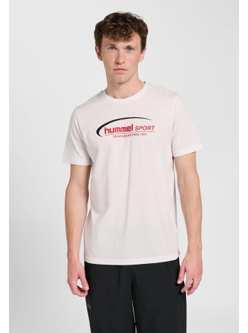 Hummel T-Shirt Hmlpulse Lebensstil Herren in WHITE/RED