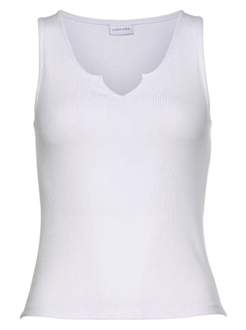 LASCANA Ripptanktop in weiß