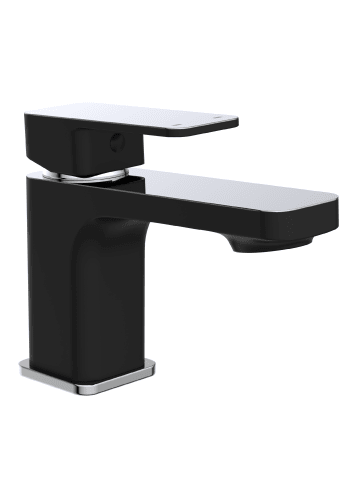 Franz Joseph Schütte MADAGASKAR Waschtischarmatur, Schwarz/Chrom