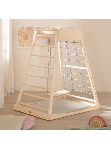 roba Luxe Spielmatte – Krabbelmatte für Kletterturm, beige/hellgrau