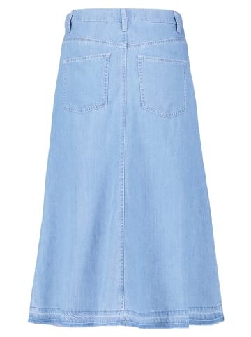 Betty Barclay Jeansrock mit offenem Saum in Light Blue Denim