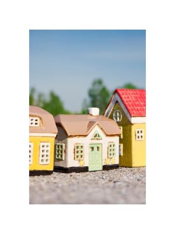 IB Laursen Lichthaus Ebeltoft aus Steingut mit grünen Fenstern in grün