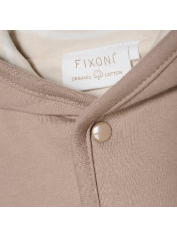 Fixoni Kinder Strickjacke / Cardigan "Reversible Cardigan" in Braun