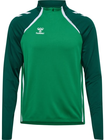Hummel Trainingsjacke "Lead 2.0 Half Zip" in Grün
