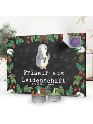 Mr. & Mrs. Panda adventskalender kerzen Friseur Leidenschaft mit... in Kreidetafel
