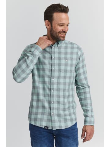 FQ1924 Langarmhemd FQYunus 21900330-ME Langarmhemd mit Button-down-Kragen in Blau