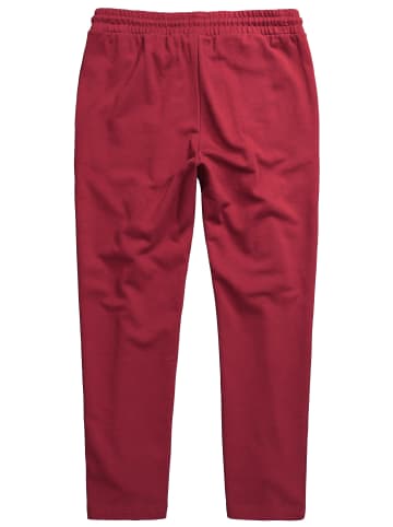 Men Plus Lange Sweathose in burgunderrot