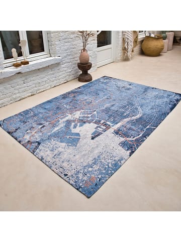 Louis de Poortere Teppich Conductive Blue in Blau