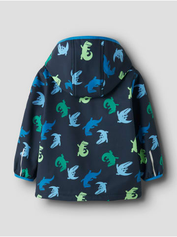 name it Softshelljacke NMMMALTA05 SOFTSHELL JACKET Krokodil in dark sapphire crocodile