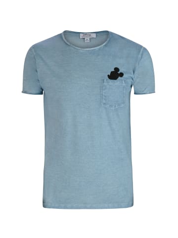 ONOMATO! T-Shirt mit Brusttasche Mickey Mouse in Blau