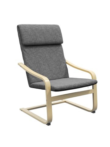 HOMCOM Armlehnensessel-66,5B x 80T x 99H cm-Dunkelgrau