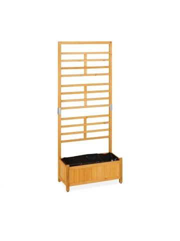 relaxdays Rankgitter mit Pflanzkasten - (B)71 x (H)171 x (T)31,5 cm