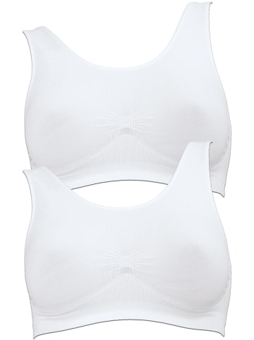 Anita 2er Pack Schwangerschafts-Bustier Seamless in Weiss Weiss