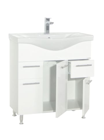 VCM  2-tlg. Waschplatz Waschtisch Lisalo XL in Weiß