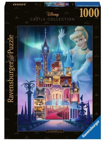 Ravensburger Puzzle 1.000 Teile Disney Castles: Cinderella 14-99 Jahre in bunt