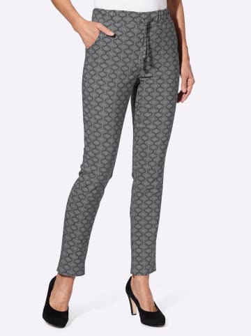 Sieh an! Bengalinhose in anthrazit-graphit-bedruckt