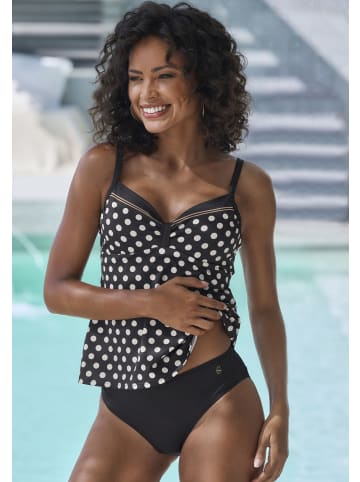 LASCANA Bügel-Tankini in schwarz/creme
