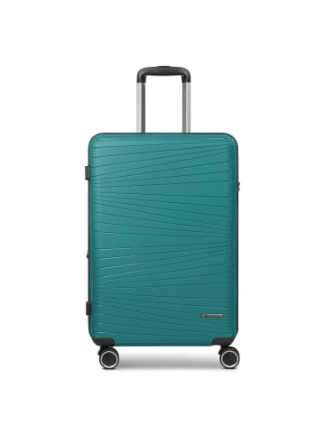 Franky Dallas 3.0 4 Rollen Trolley M 65 cm mit Dehnfalte turquoise