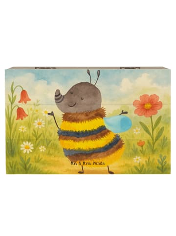 Mr. & Mrs. Panda Geschenkbox Hummel flauschig Design ohne Spruch in Weiß