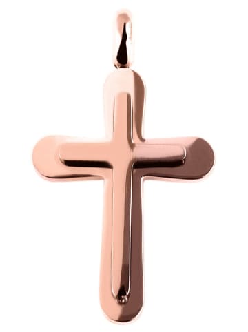 Adeliás Unisex Anhänger – Kreuz Kreuzanhänger aus Edelstahl in gold