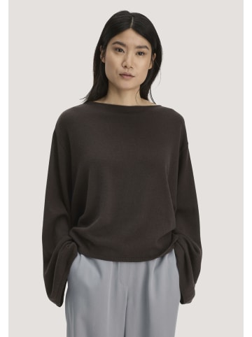 Hessnatur Hessnatur Strick Pullover Oversize aus Bio-Merinowolle mit Cashmere in kakao braun