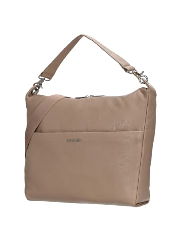 Mandarina Duck Mellow Leather Hobo - Schultertasche 33 cm (nero) in warm taupe