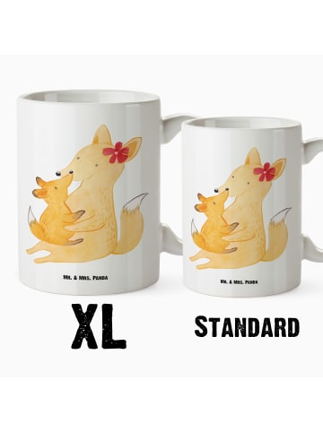 Mr. & Mrs. Panda XL Tasse Fuchs Mama ohne Spruch in Weiß
