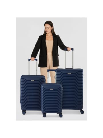 benzi 5820 4 Rollen Kabinentrolley 55 cm blau