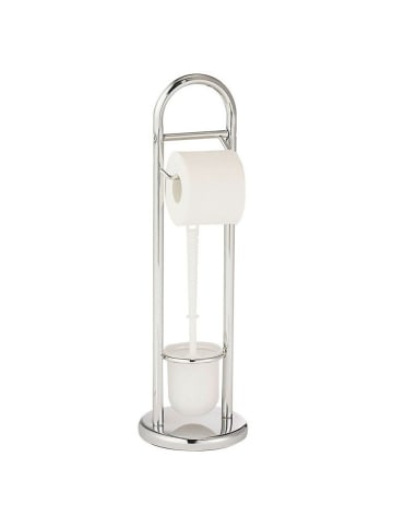 Wenko Badständer SIENA, 2-in-1 in Silbern, (B) 19 x (H) 63 cm