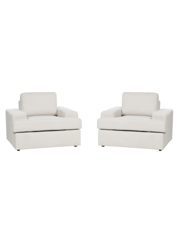Beliani 2er-Set Sessel ALLA in Beige