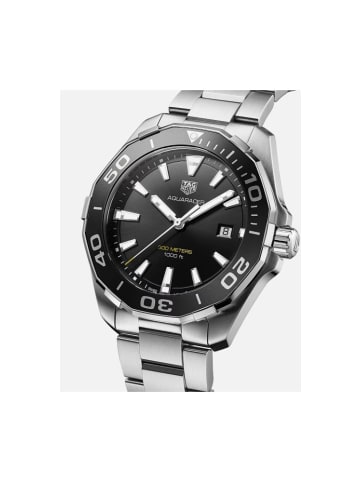 Tag Heuer Aquaracer Uhr silber schwarz WAY101A.BA0746