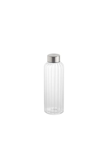 APS Trinkflasche EVERLINE  6,5 x 19,5 cm in transparent/silber
