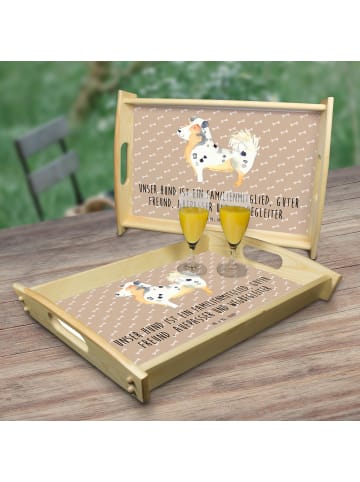 Mr. & Mrs. Panda Tablett Hund Australien Shepherd mit Spruch in Hundeglück