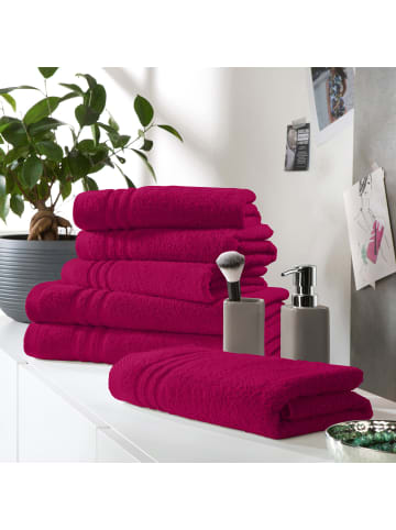 REDBEST Frottier Frottier-Set uni 6-tlg. New York in fuchsia