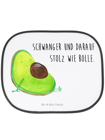 Mr. & Mrs. Panda Auto Sonnenblende Avocado Schwangerschaft mit S... in Weiß