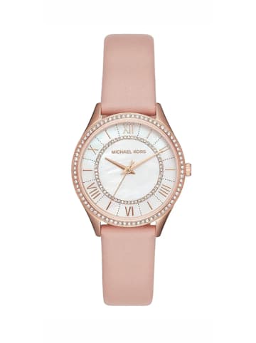 Michael Kors Damenuhr in Rosa, Lederarmband, Modell: MK2690 Lauryn Lady