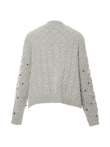 faina Damen Strickjacke in HELLGRAU MELANGE