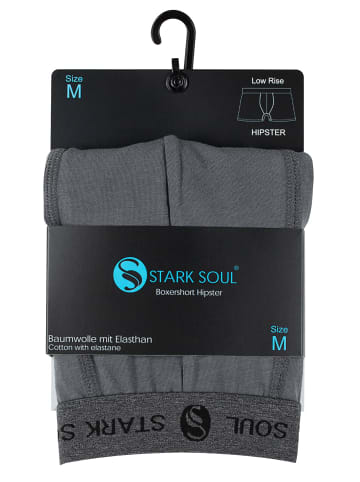 Stark Soul® Boxershorts 6'er Pack - Hipster Shorts in dunkelgrau