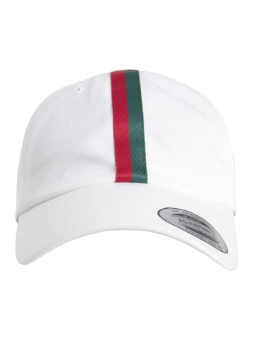  Flexfit Dad Caps in white/firered/green