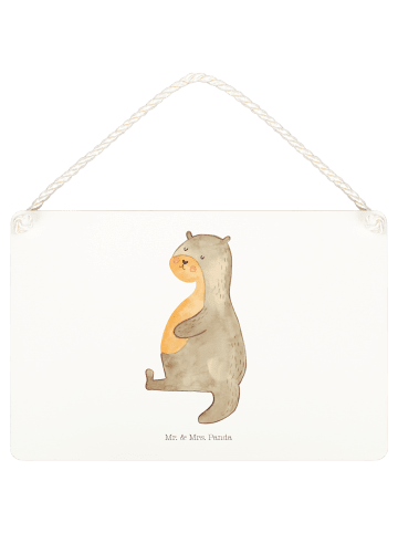 Mr. & Mrs. Panda Türschild Otter Bauch ohne Spruch in Transparent