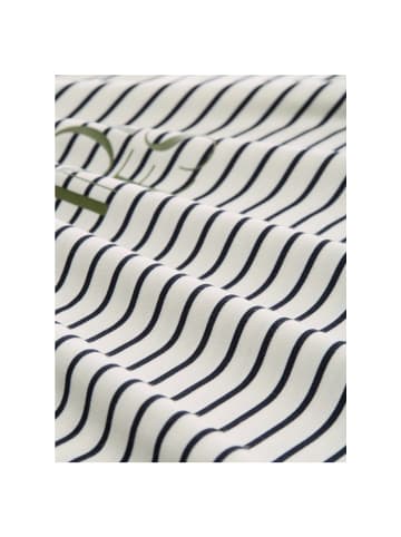 Tom Tailor T-Shirt in offwhite navy tee stripe