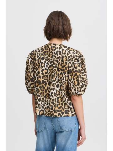 ICHI IHTaiana regular fit in Cornstalk LEO Print