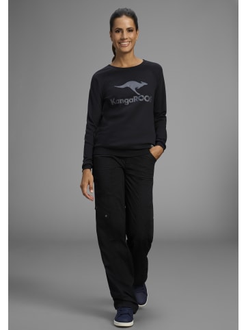 Kangaroos Sweatshirt in schwarz