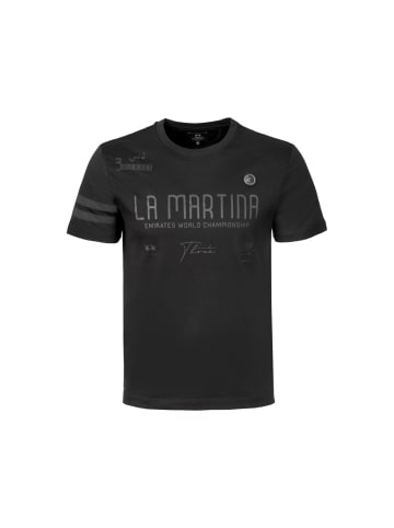 La Martina T-Shirt MCR302 in schwarz