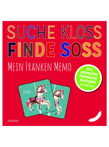 Emons Suche Kloß - Finde Soß. Mein Franken Memo | Das ultimative fränkische Suchspiel