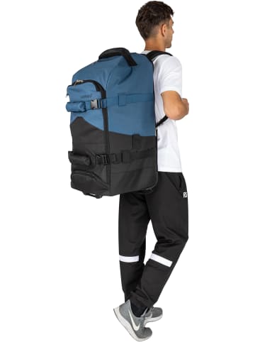 normani Reisetasche mit Rollen und Rucksackfunktion Melano90 in Schwarz/Navy