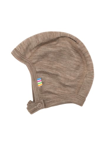 Joha Mütze Wolle/Seide in beige