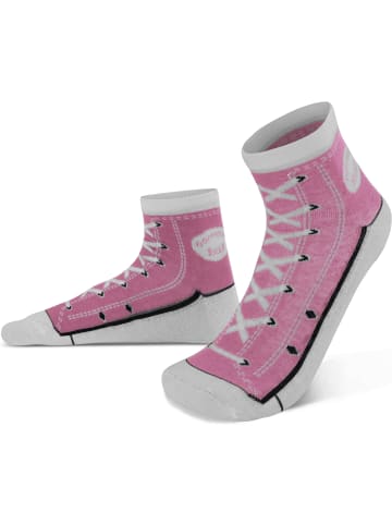 normani 4 Paar Socken im Schuh-Design in Rosa