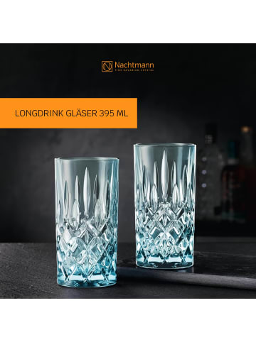 Nachtmann 6er Set Longdrinkgläser Noblesse Colors 395 ml in Aqua