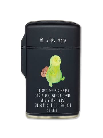 Mr. & Mrs. Panda Feuerzeug Schildkröte Pfeifen mit Spruch in Schwarz